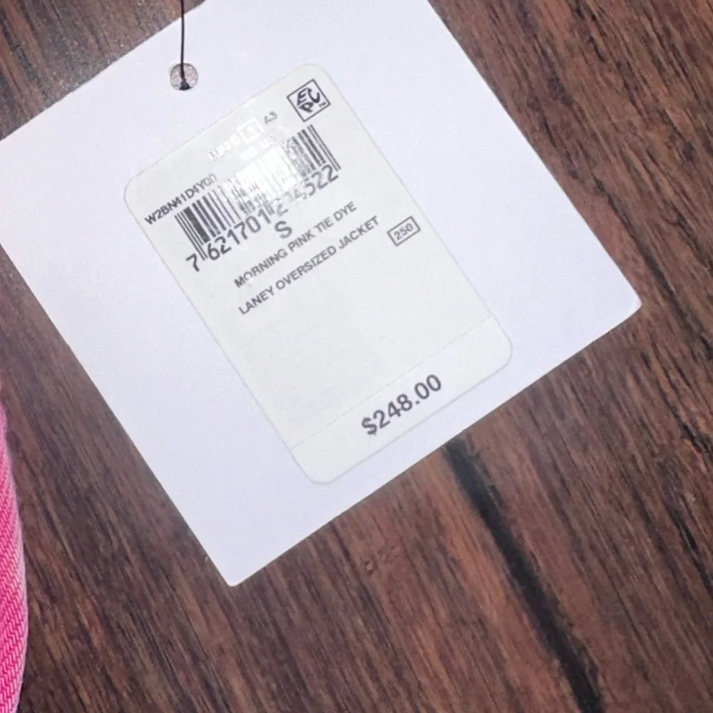 Rare💕Oversized jacket Guess Pink Tie Dye denim jacket y2k bling jacket Banksy - Picture 6 of 17
